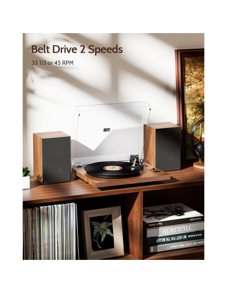 Tornamesa HiFi 1 BY ONE Bluetooth con altavoces 36W Tornamesa HiFi 1 BY ONE Bluetooth con altavoces 36W