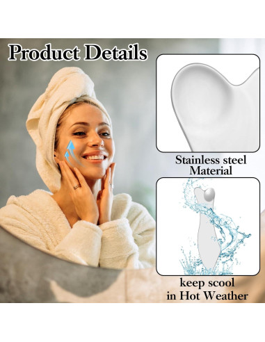 Set de Gua Sha de Acero Inoxidable Yuanchu - 3 Piezas