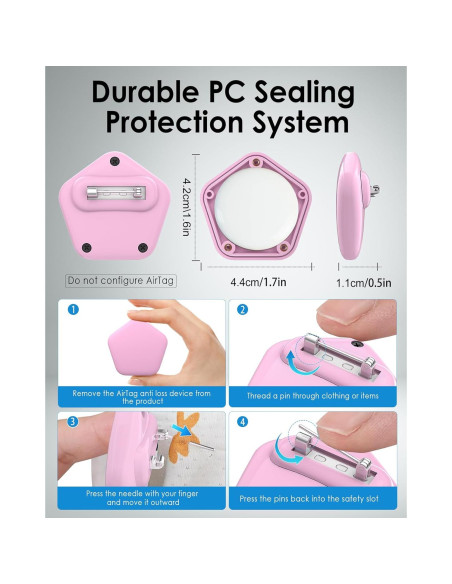 Soporte Oculto para AirTag Niños SCALLOP Impermeable IPX8 Soporte Oculto para AirTag Niños SCALLOP Impermeable IPX8