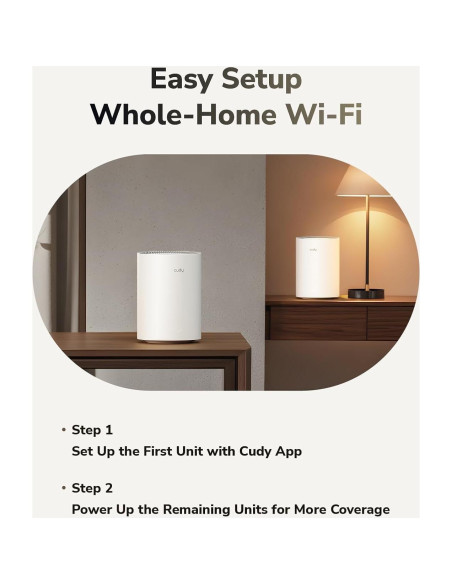 Cudy M3600 Sistema Wi-Fi Mesh Doble Banda 3.6 Gbps 445 m Cudy M3600 Sistema Wi-Fi Mesh Doble Banda 3.6 Gbps 445 m