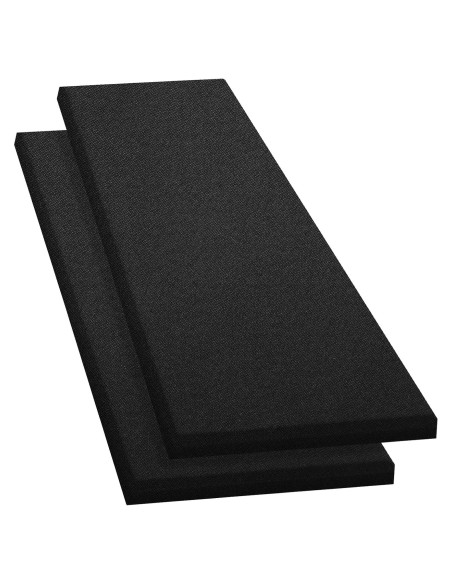 Panel Acústico Negro 60x30 cm - Paquete de 2 Absorbentes de Sonido Panel Acústico Negro 60x30 cm - Paquete de 2 Absorbentes de Sonido