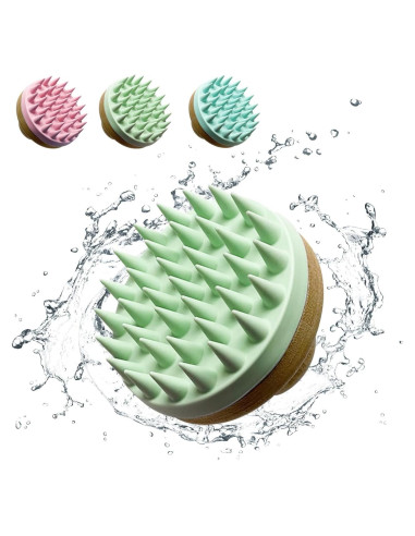 Cepillo de Masaje para Cuero Cabelludo Xrrzssq Verde 7.6cm