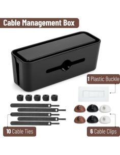 Caja Organizadora de Cables Bates - Pequeña, 31.95x11.51cm 2