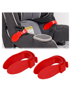 Organizador de Correas de Asiento de Coche Rojo - Ajuste Universal