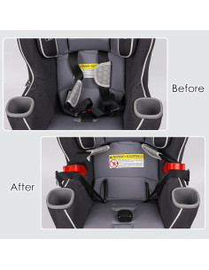 Organizador de Correas de Asiento de Coche Rojo - Ajuste Universal 2