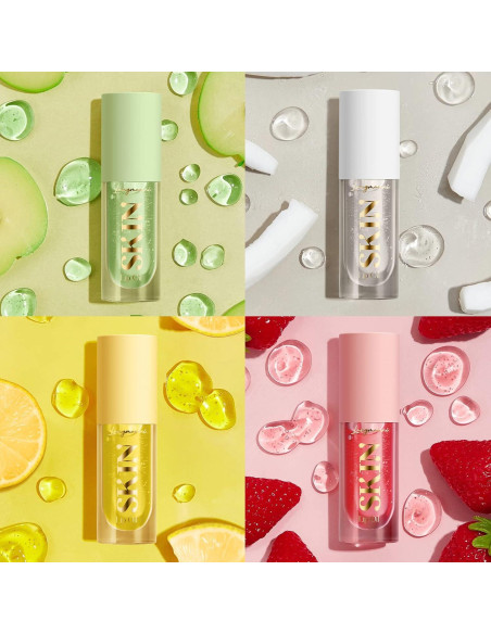 Aceite de Labios Voluminizador Mrettick 4 Sabores Hidratante Aceite de Labios Voluminizador Mrettick 4 Sabores Hidratante