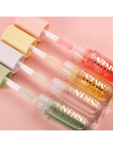 Aceite de Labios Voluminizador Mrettick 4 Sabores Hidratante Aceite de Labios Voluminizador Mrettick 4 Sabores Hidratante