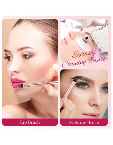 50 Brochas de Maquillaje Doble Punta Bokon - Difuminar Sombra de Ojos