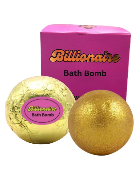 Bomba de Baño Millonaria Oro Aroma Lavanda 142 g Regalo Sorpresa Bomba de Baño Millonaria Oro Aroma Lavanda 142 g Regalo Sorpresa