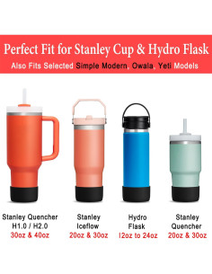 Bota de Silicona KTKUDY para Vasos Stanley y Hydro Flask - Set de 2 2