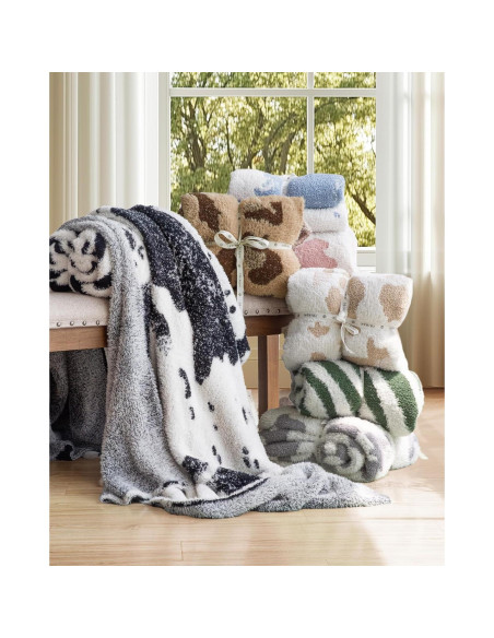 Manta suave de leopardo blunique 127x152 cm decorativa Manta suave de leopardo blunique 127x152 cm decorativa