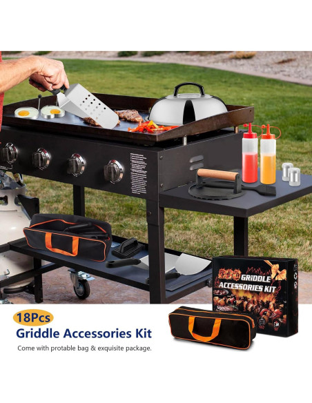 Kit de Accesorios para Plancha Joyfair 18 Piezas BBQ Kit de Accesorios para Plancha Joyfair 18 Piezas BBQ