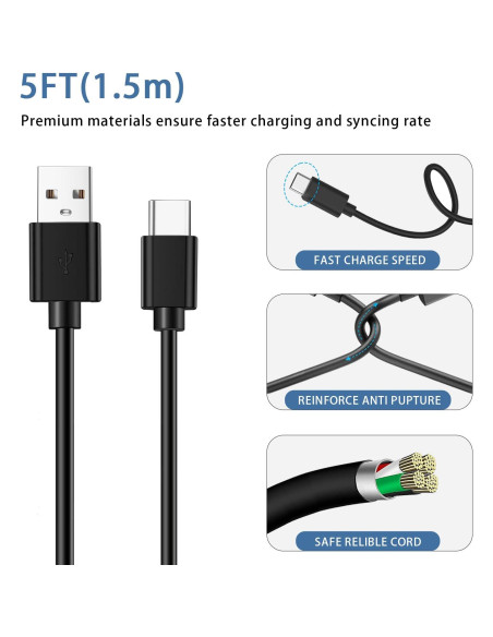 Cable de Carga USB C Odonm para Control Remoto Roku Pro 1.5M Cable de Carga USB C Odonm para Control Remoto Roku Pro 1.5M