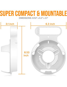 Soporte de Montaje en Pared TP-Link Deco BE23/BE25/BE3600/BE5000 WiFi 7 Blanco 3 Paquetes 2