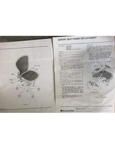 Asiento Base de Reemplazo Herman Miller Aeron Tamaño B