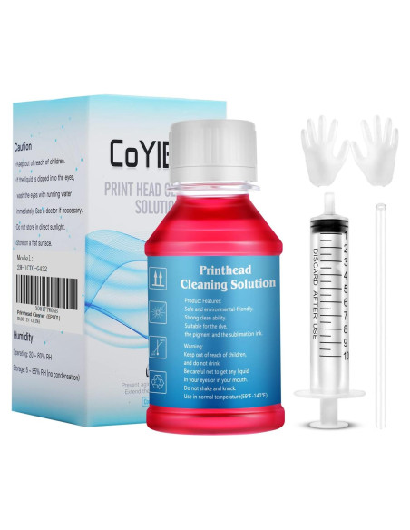 Kit de limpieza de cabezales de impresión CoYlBod 100 ml para Epson Kit de limpieza de cabezales de impresión CoYlBod 100 ml para Epson