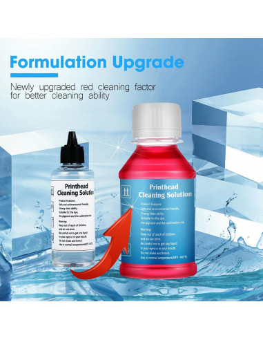 Kit de limpieza de cabezales de impresión CoYlBod 100 ml para Epson