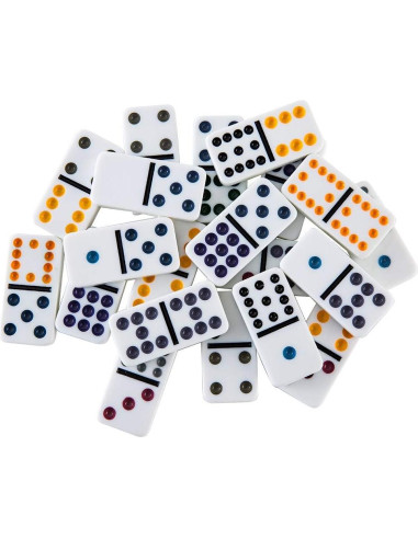 Juego de Dóminos Dobles 12 Homwom con Estuche y Trenes