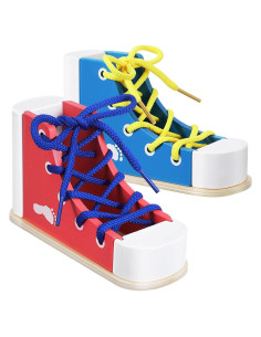 STOBOK Kit de Práctica para Atar Zapatos Niños - 2 Piezas