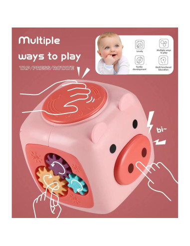 Cubo de Actividad 6 en 1 SYOHGBP para Niños 18M+ Juguetes Montessori