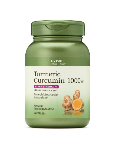 Suplemento Herbal GNC Cúrcuma Curcumina 1000mg 117g