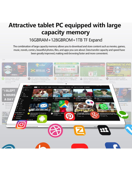 Tablet EITOMIN D115 10.1" Android 13 128GB 16GB RAM 5G Tablet EITOMIN D115 10.1" Android 13 128GB 16GB RAM 5G