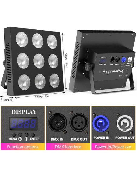 Barra de luces LED RGBW 120W DJ Par 36CH estroboscópica Barra de luces LED RGBW 120W DJ Par 36CH estroboscópica