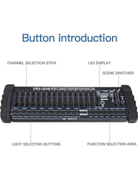 Controlador DMX 384 Canales Holdlamp para Iluminación Controlador DMX 384 Canales Holdlamp para Iluminación