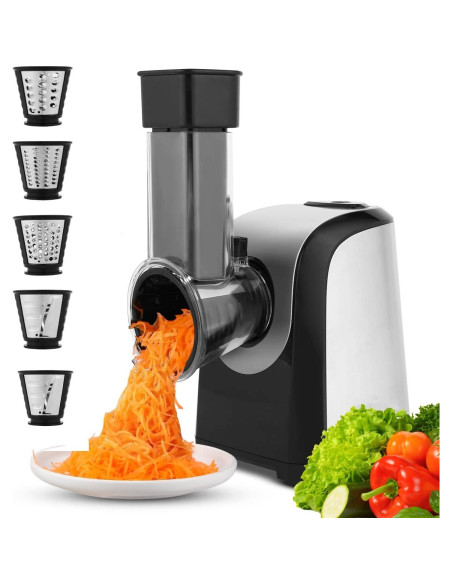 Rallador Eléctrico Homdox 5 en 1 150W para Verduras Rallador Eléctrico Homdox 5 en 1 150W para Verduras