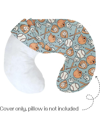 Funda de Almohada de Lactancia HawSkgFub Béisbol 55.88x45.72cm