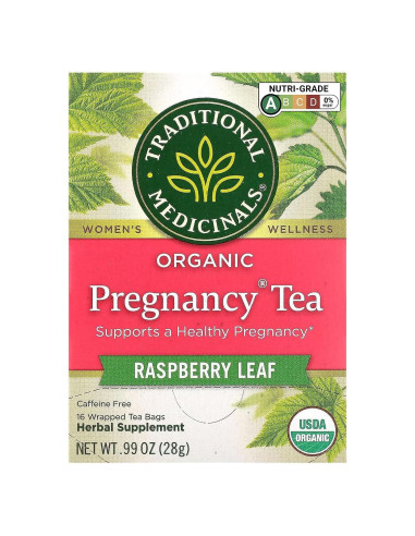 Té Orgánico para Embarazo Medicinales Tradicionales 16 Bolsitas