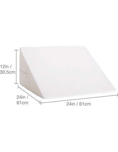 Almohada en Cuña DMI 61x61x30 cm para Reflujo y Dolor de Espalda