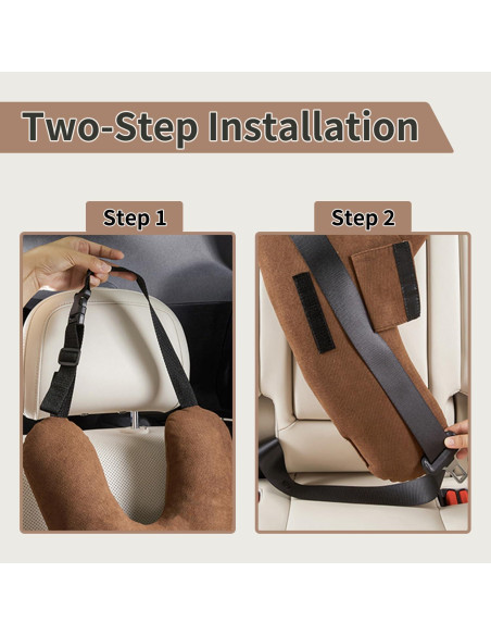 Almohada de Viaje para Niños BHock Auto Forma Y Marrón Almohada de Viaje para Niños BHock Auto Forma Y Marrón