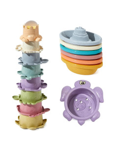Juguetes de Baño para Bebés AMCHSURI 14 PCS Coloridos