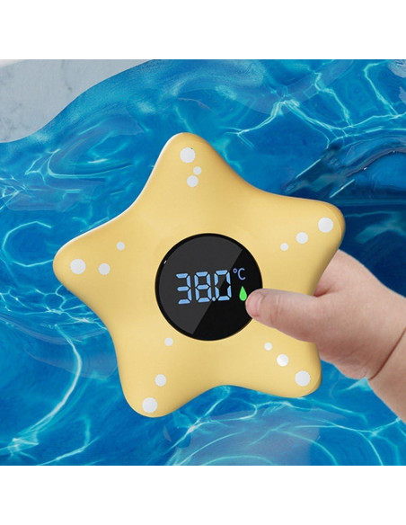 Termómetro de Baño para Bebé Fjlitx Estrella Amarillo 9.4cm Termómetro de Baño para Bebé Fjlitx Estrella Amarillo 9.4cm