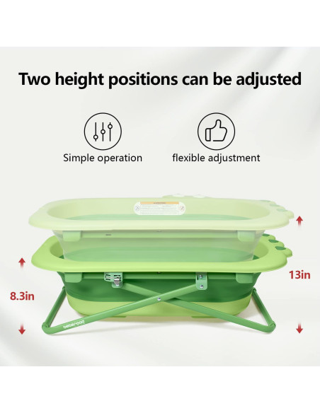 Bañera Plegable Beberoad Love Verde para Bebés y Niños Bañera Plegable Beberoad Love Verde para Bebés y Niños