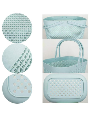 Cesta de Almacenamiento Plástico UUJOLY 31.75x19.05cm Verde