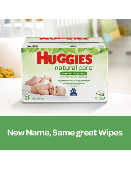 Toallitas Huggies Natural Care Sensibles 6 Paquetes 48 Unidades Toallitas Huggies Natural Care Sensibles 6 Paquetes 48 Unidades