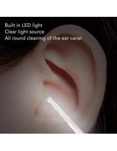 Limpiador de Oídos Eléctrico Jiawu 5 en 1 con Luz LED 2