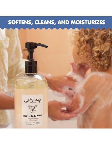 Jabón Natural Tubby Todd para Bebés - Champú y Cuerpo 2x240ml