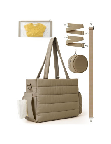 Bolso Grande para Pañales CarryWise, Impermeable y Organizador