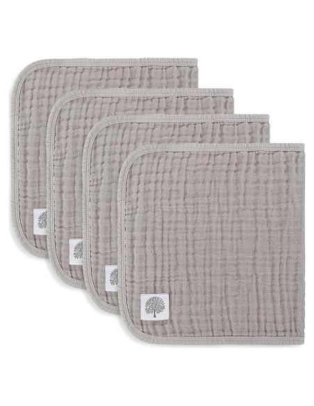 Pañales para Eructar Parker Baby Co. 100% Algodón Set de 4 Pañales para Eructar Parker Baby Co. 100% Algodón Set de 4