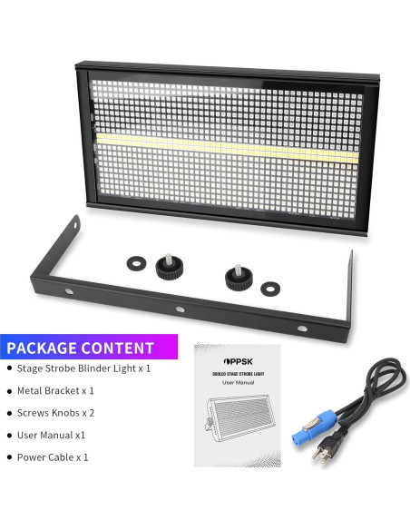 Luces Estroboscópicas LED LaluceNatz 500W 960 LEDs DMX Luces Estroboscópicas LED LaluceNatz 500W 960 LEDs DMX