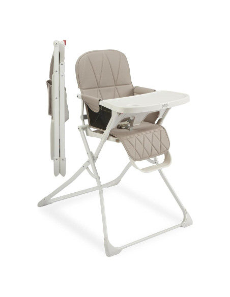 Silla Alta Plegable Primo Taupe para Bebé 6-36 Meses Silla Alta Plegable Primo Taupe para Bebé 6-36 Meses