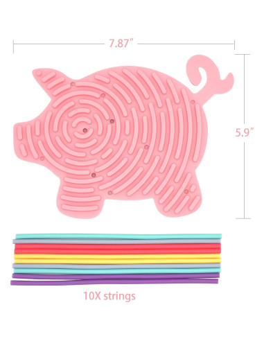 Tablero Sensorial Kiibru Cerdo - Juguete Educativo 3+ Años