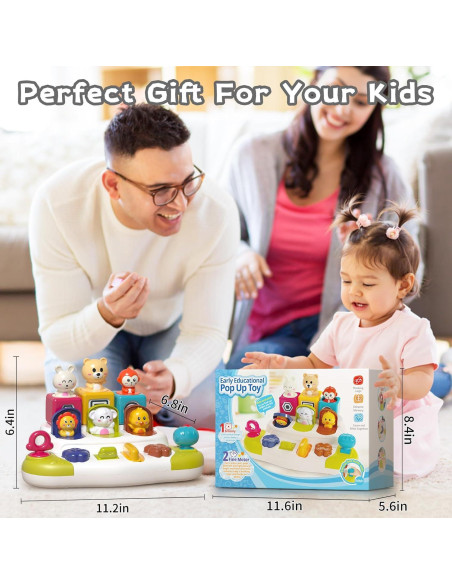 Juguete Pop-Up Montessori PANITU para Bebés 10 Meses+ Juguete Pop-Up Montessori PANITU para Bebés 10 Meses+