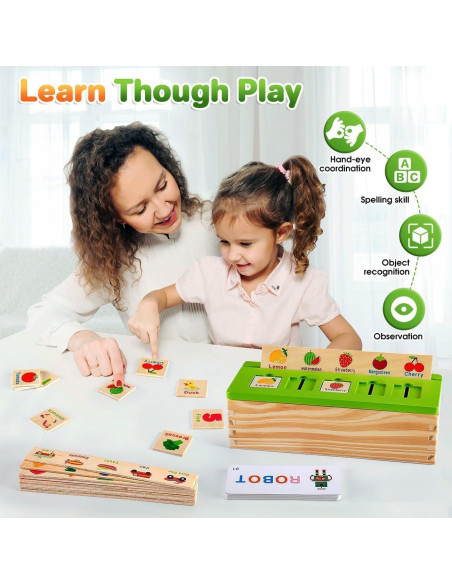 Juguete Educativo de Madera Narrio para Niños 3 a 5 Años Juguete Educativo de Madera Narrio para Niños 3 a 5 Años
