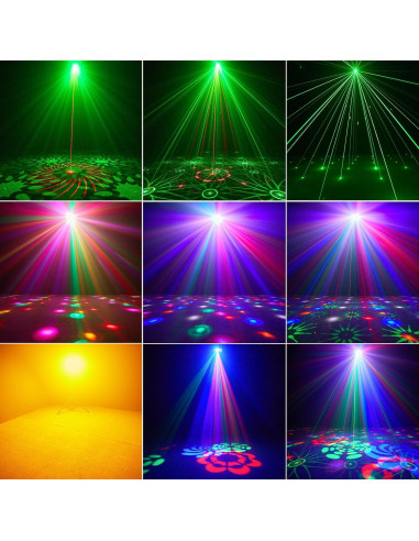 Luz DJ 5-en-1 Telbum VS-49X RGBW Estroboscópica