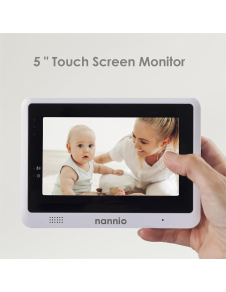 Monitor de Bebé Nannio Connect 5" HD WiFi, Audio Bidireccional Monitor de Bebé Nannio Connect 5" HD WiFi, Audio Bidireccional