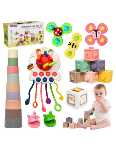 Juguetes Montessori 6 en 1 MTTIERY para Bebés 0-18 Meses